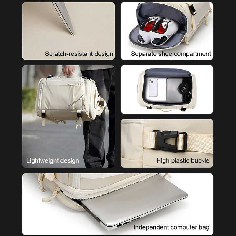 Box-style Large-capacity Luggage Backpack