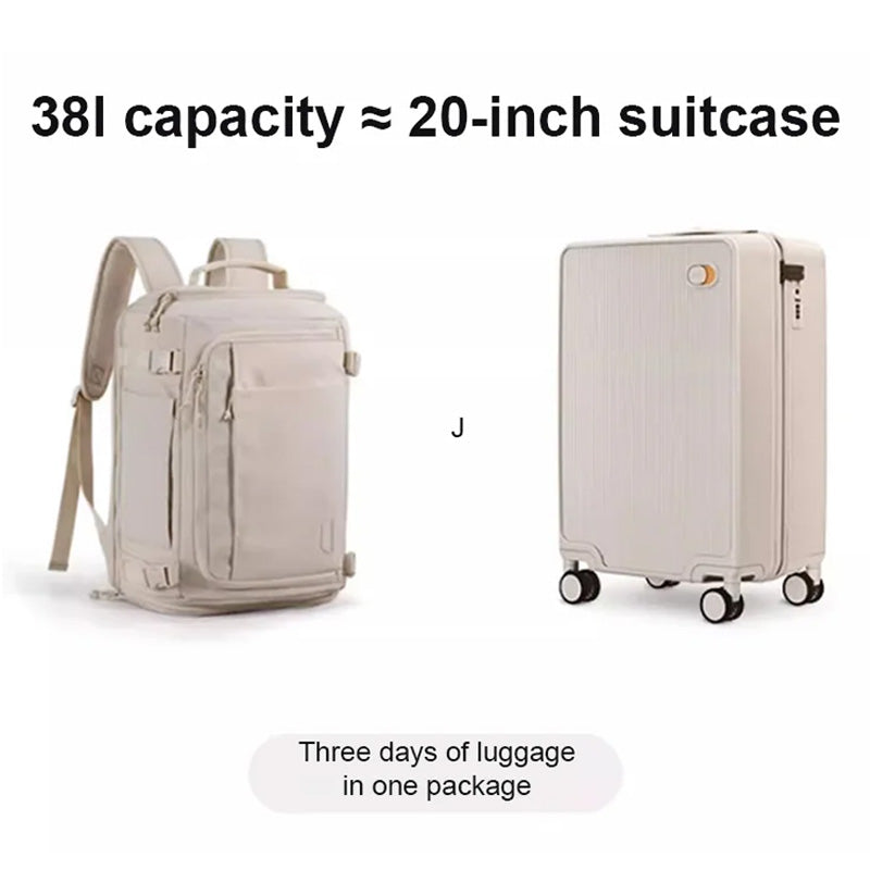 Box-style Large-capacity Luggage Backpack