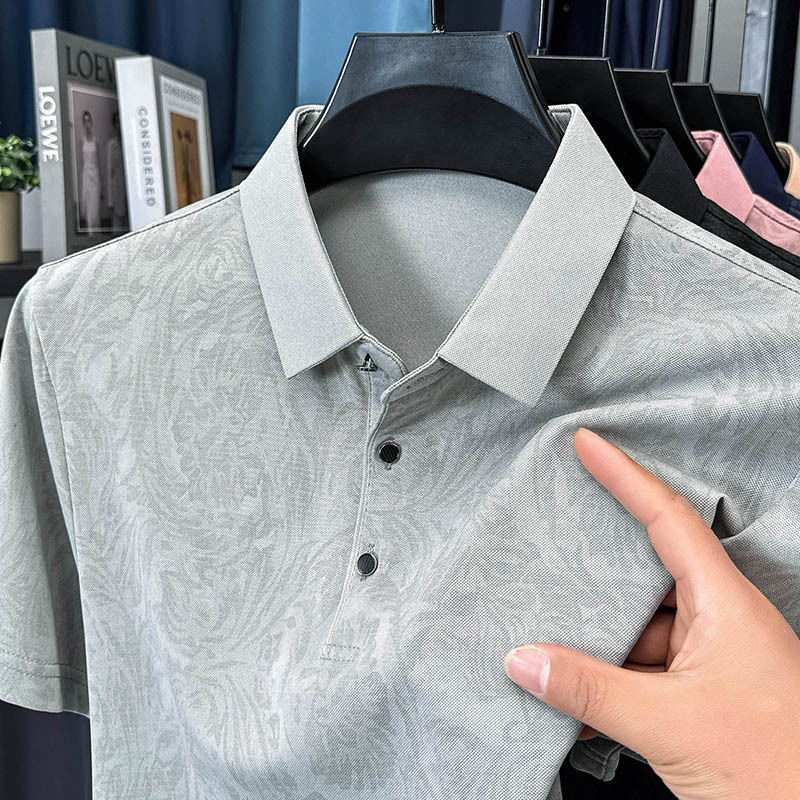 Men's Casual Fashion Printed Polo Shirt