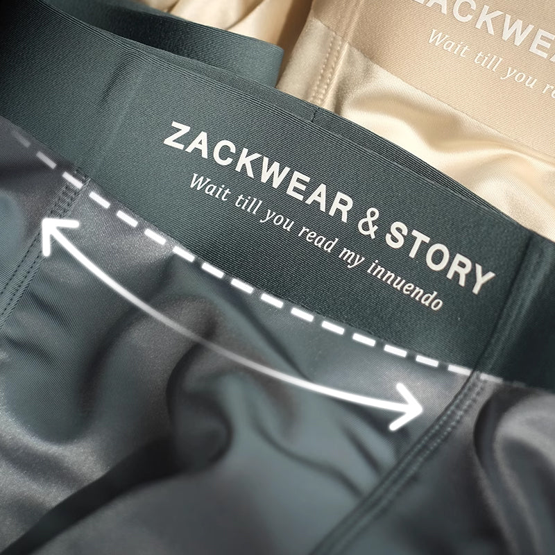 ❄️Men's Luxury Glossy High Stretch Boxer Briefs 3-Pack Set