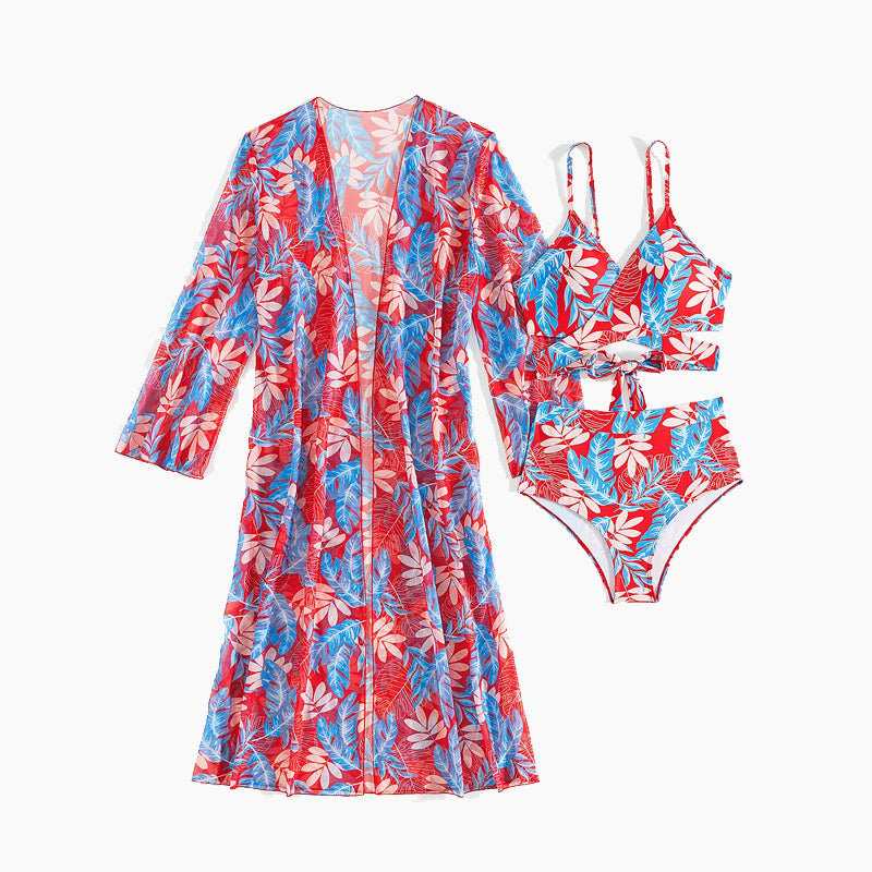 👗Women's 3-Piece Sexy Floral Print Swimsuit
