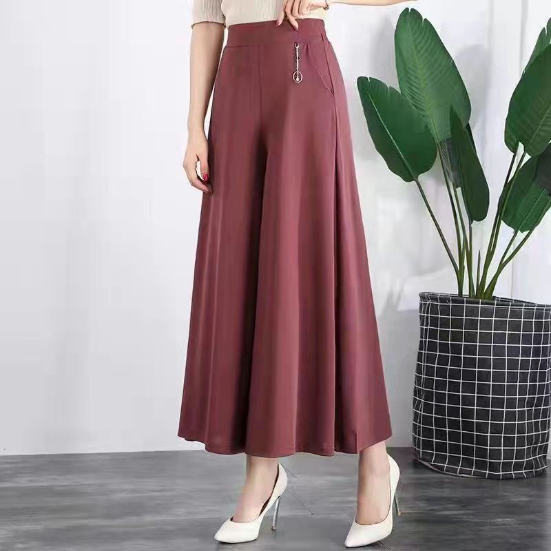 Women’s Ice Silk Loose Wide-leg Pants