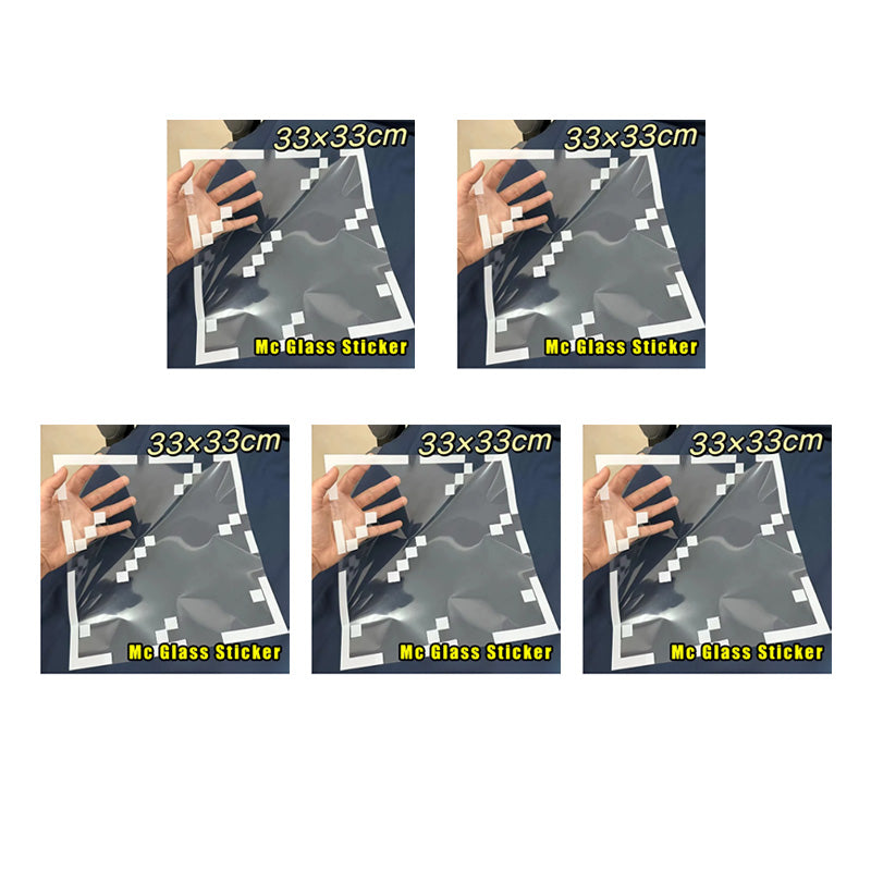 Fashion Classic Plaid Glass Static Sticker