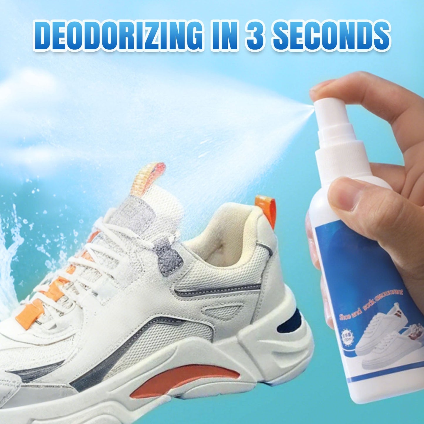 Antibacterial Quick Dry Shoe and Sock Deodorizing Spray