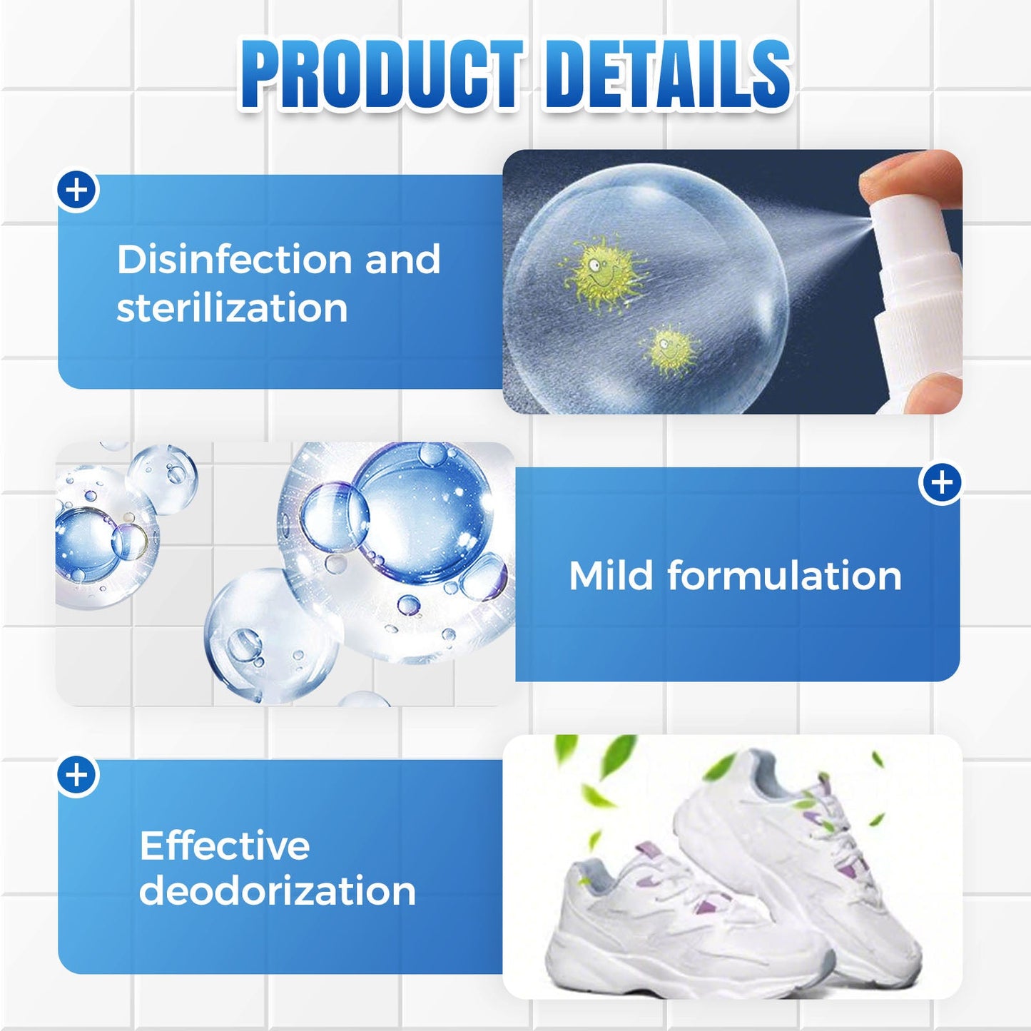 Antibacterial Quick Dry Shoe and Sock Deodorizing Spray