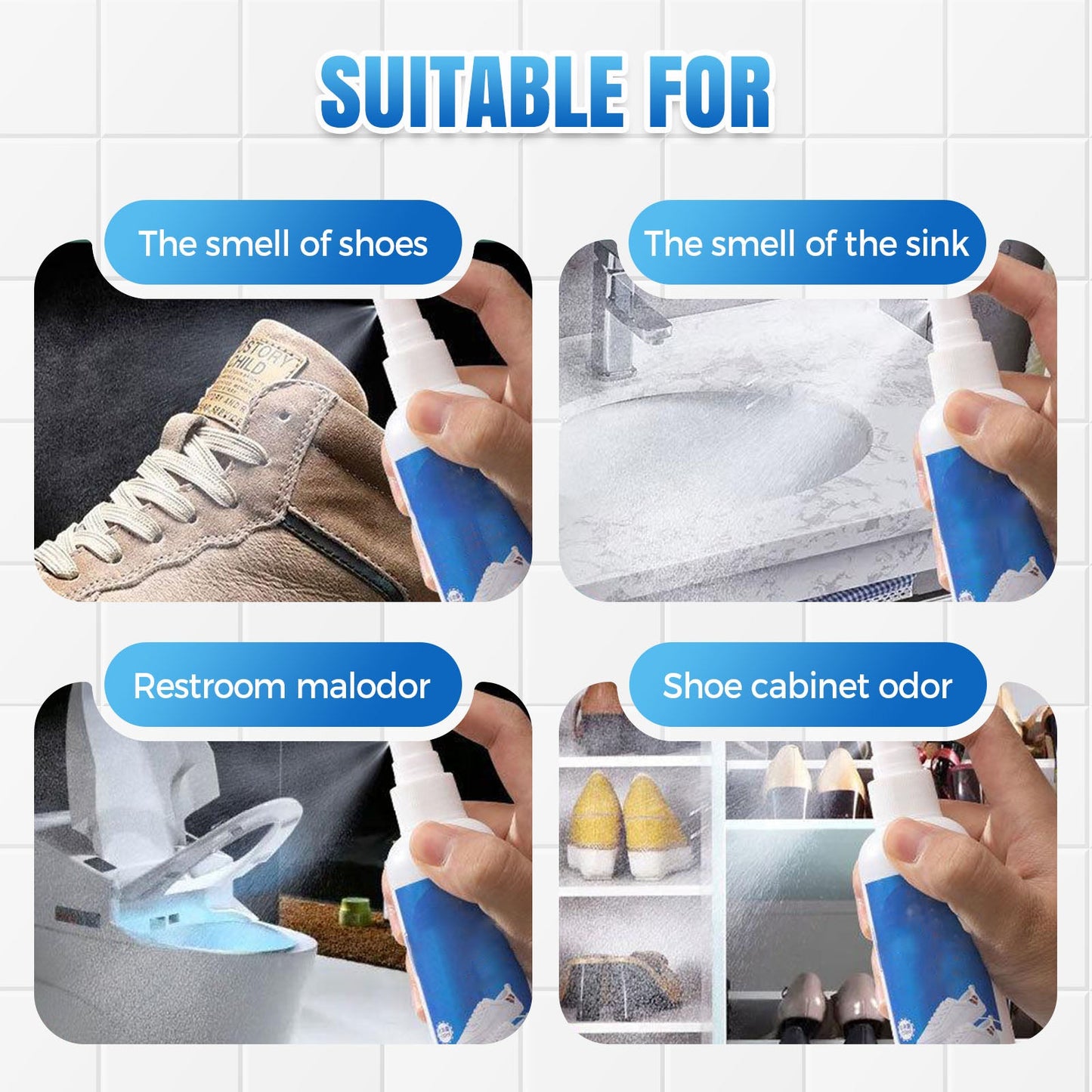 Antibacterial Quick Dry Shoe and Sock Deodorizing Spray
