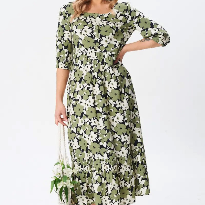 đ„Hot Sale 50% OFFđ„Women's Casual Floral Slim Half Sleeve Dresses