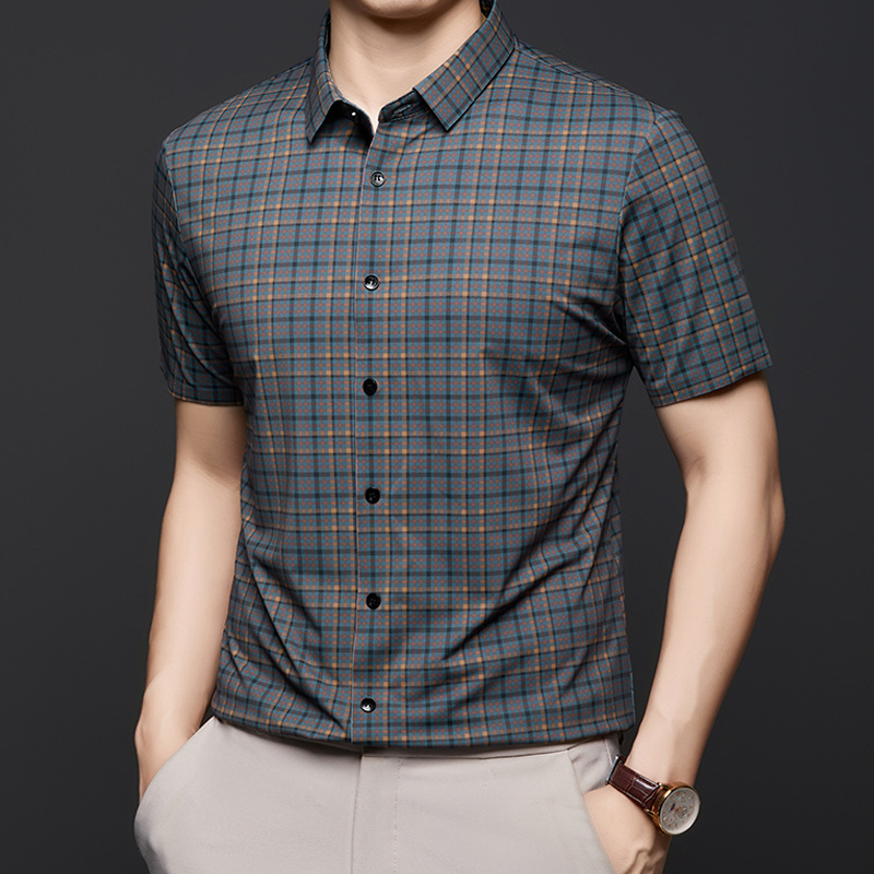 š„50% OFF! Men's Classic Plaid Short Sleeve Shirt ā Timeless Comfort & Easy Care