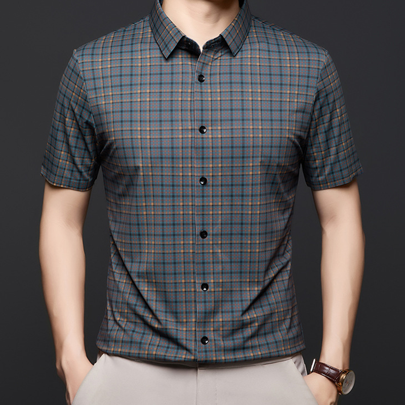 š„50% OFF! Men's Classic Plaid Short Sleeve Shirt ā Timeless Comfort & Easy Care
