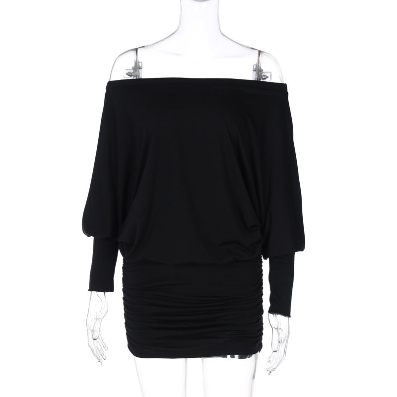 👗✨ Fashionable Off-Shoulder Pleated Skirt—Timeless minimalist style, figure-flattering cut, all-day comfort! ✨👗