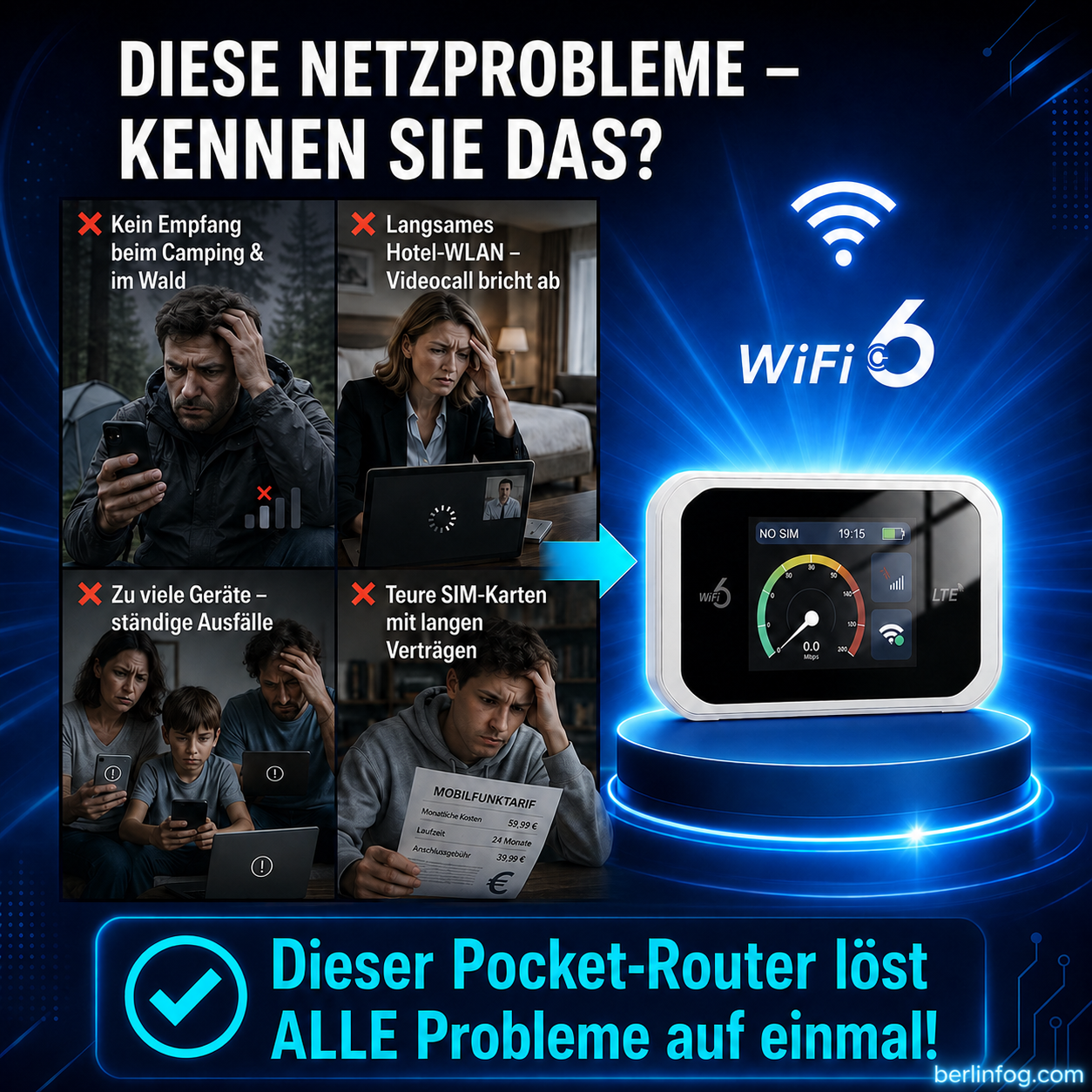🥳HEISSER SALE 2026🥳💞50.000+ VERKAUFT!👵❤️ Pocket-WLAN mit Kompatibilität zu allen Netzwerken