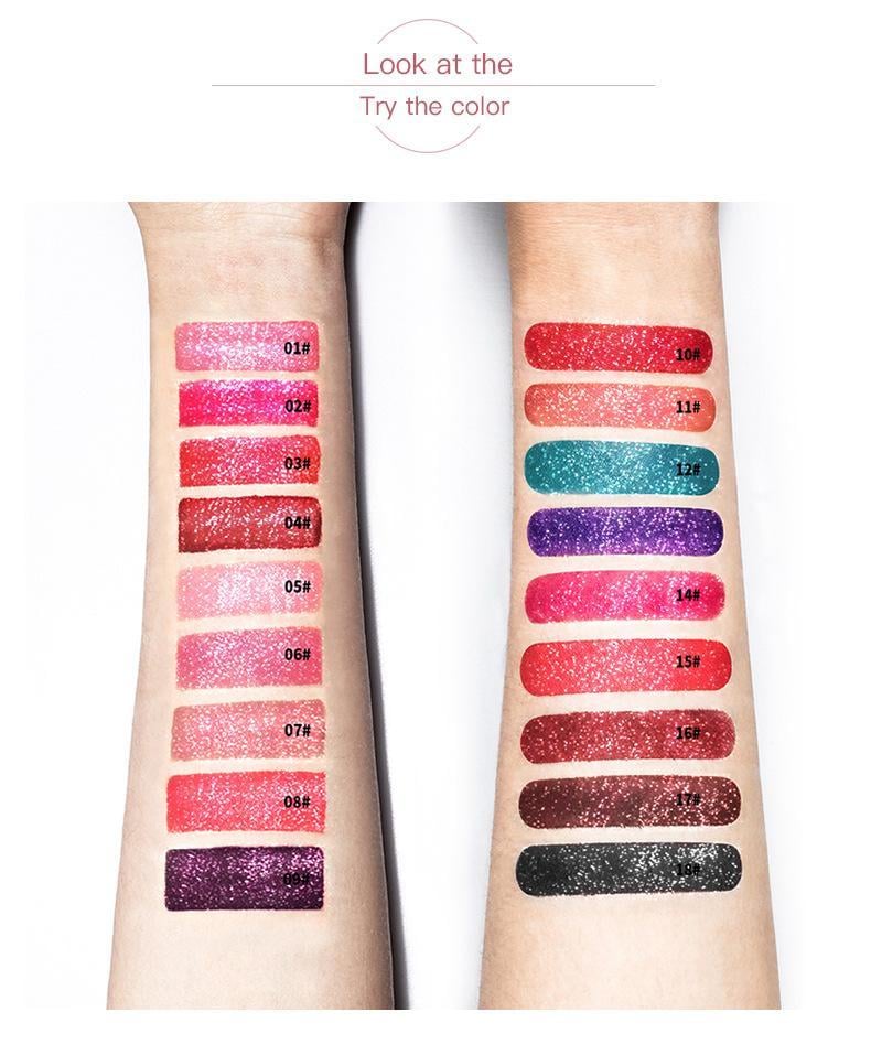 🔥New Year Sale  49% OFF - Diamond Lip Gloss Matte To Glitter Liquid Lipstick🎁Buy 3 Pay 2
