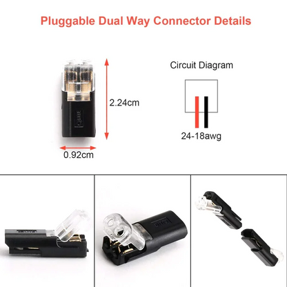 🔌 50% OFF NOW! ⏰ Double-wire Plug-in Connector With Locking Buckle – Secure fit, weather-resistant & easy install – ideal for automotive, boat or DIY wiring projects 🚗