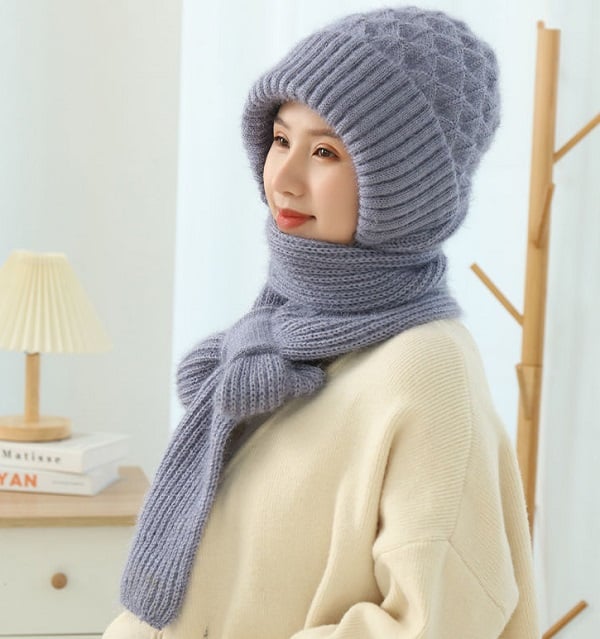 🎅EARLY CHRISTMAS SALE -50% OFF 🎄Winter Versatile Knitted Hooded Scarf for Women