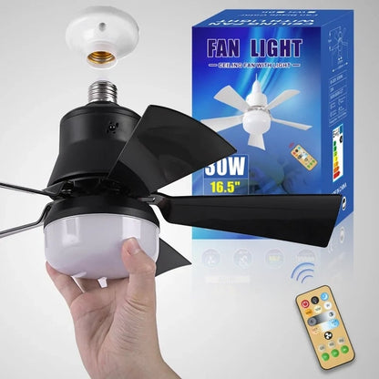 🔥sale 49%OFF-🎁2-IN-1 PORTABLE CEILING FAN & LIGHT with Remote Control