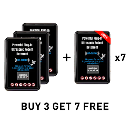 🔥LAST DAY PROMOTION - BUY 1 GET 1 FREE!!🔥Powerful Plug-In Ultrasonic Rodent Deterrent