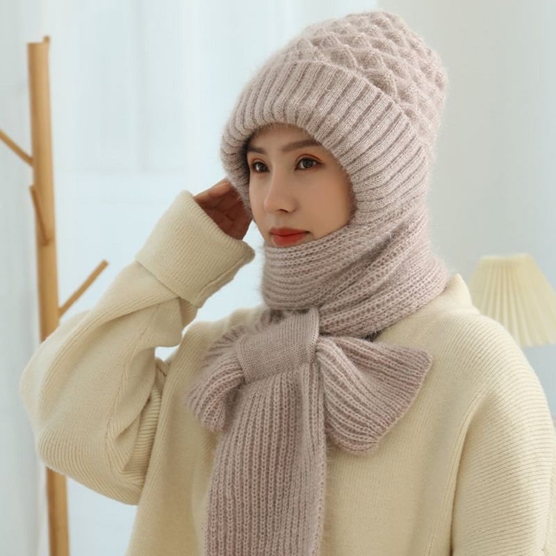 🎅EARLY CHRISTMAS SALE -50% OFF 🎄Winter Versatile Knitted Hooded Scarf for Women