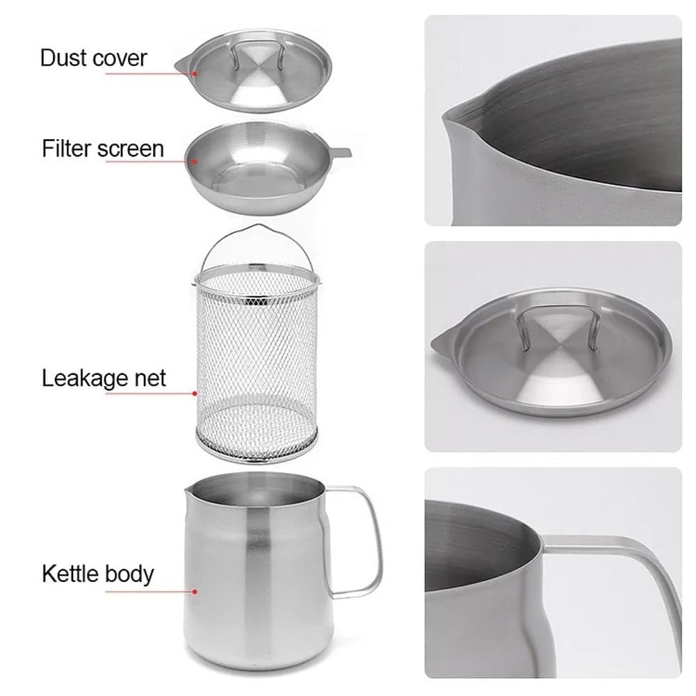 🔥Hot Sale🔥2-in-1 304 Stainless Steel Multifunctional Oil Strainer Pot