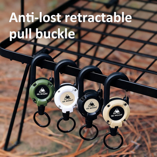 🧭🚴‍♂️🌿 LIMITED-TIME 50% OFF! Retractable Keychain with Carabiner – 65cm Steel Lanyard, ID Badge Reel, Lightweight EDC Gear for Hiking, Travel & Work 🔗🏞️