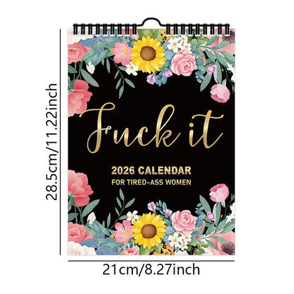 🏆Christmas Pre Sale 49% OFF - Here We F*cking Go Again: 2026 Swear Calendar for Tired-Ass Women