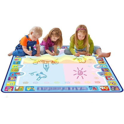 🔥Water Doodle Mat, Aqua Painting Drawing Mat Mess Free Learning Toy Mat