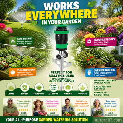 🎁 Hot Sale 50% OFF 🔥Stainless Steel Rotary Irrigation Tripod Telescopic Support Sprinkler