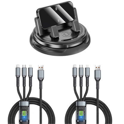 📱 50% OFF! 2-in-1 car phone holder + parking number plate – 360° rotation, fits heavy-duty cases. 50K+ sold! 🚗✨