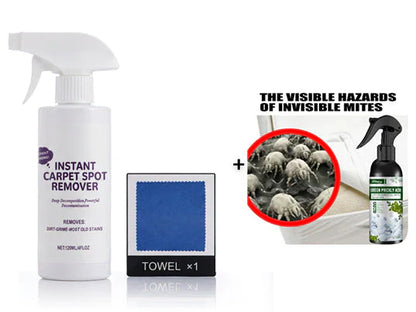 🥳2026 HOT SALE🥳🧼49% OFF! Powerful Carpet Stain Remover – No harsh fumes, hypoallergenic. Fast‑drying formula. Spray, wait, wipe – done. Restores carpet like new. 🏡💚
