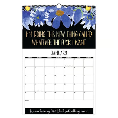 🏆Christmas Pre Sale 49% OFF - Here We F*cking Go Again: 2026 Swear Calendar for Tired-Ass Women