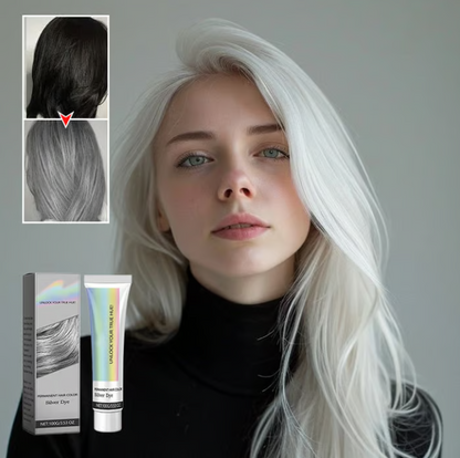 💥2025 new upgrade🎁2-in-1 Natural Essence Extract Silver Hair Dye