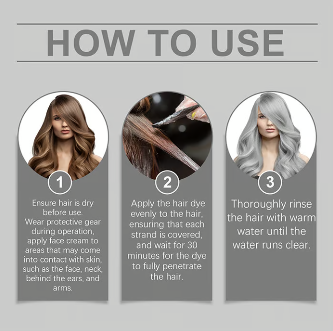 💥2025 new upgrade🎁2-in-1 Natural Essence Extract Silver Hair Dye