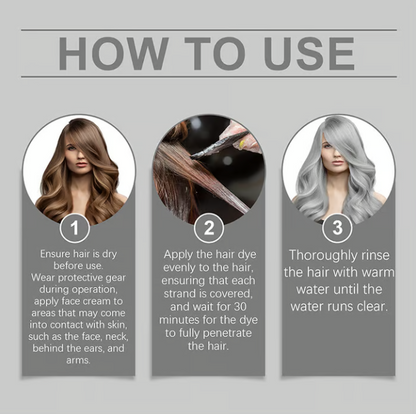 💥2025 new upgrade🎁2-in-1 Natural Essence Extract Silver Hair Dye