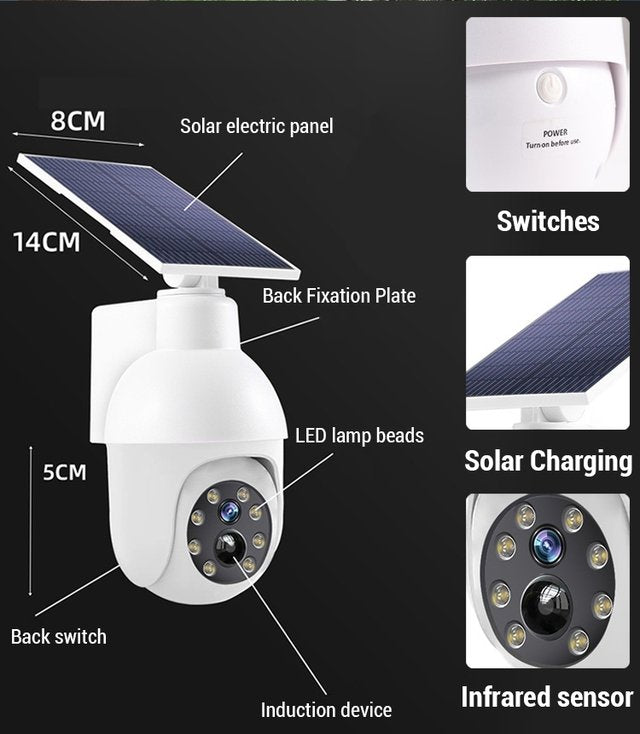 Simulated surveillance camera street light