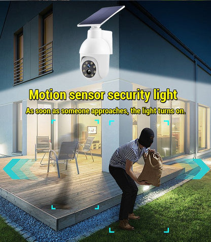 Simulated surveillance camera street light