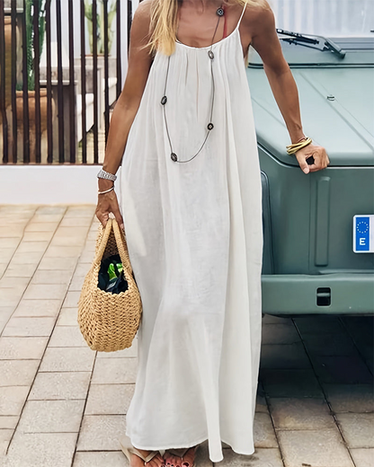 🎁💥LAST DAY SPECIAL PRICE!⚡50K+ SOLD!💃Women's Solid Color Backless Cami Dress