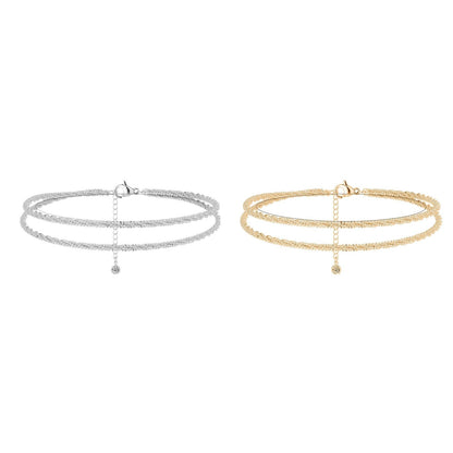 ⏰🔥LIMITED TIME: BUY 1 GET 1 FREE! 🥰 Dainty Layered Waterproof Anklet – Perfect Gift for Your Loved One 💖✨