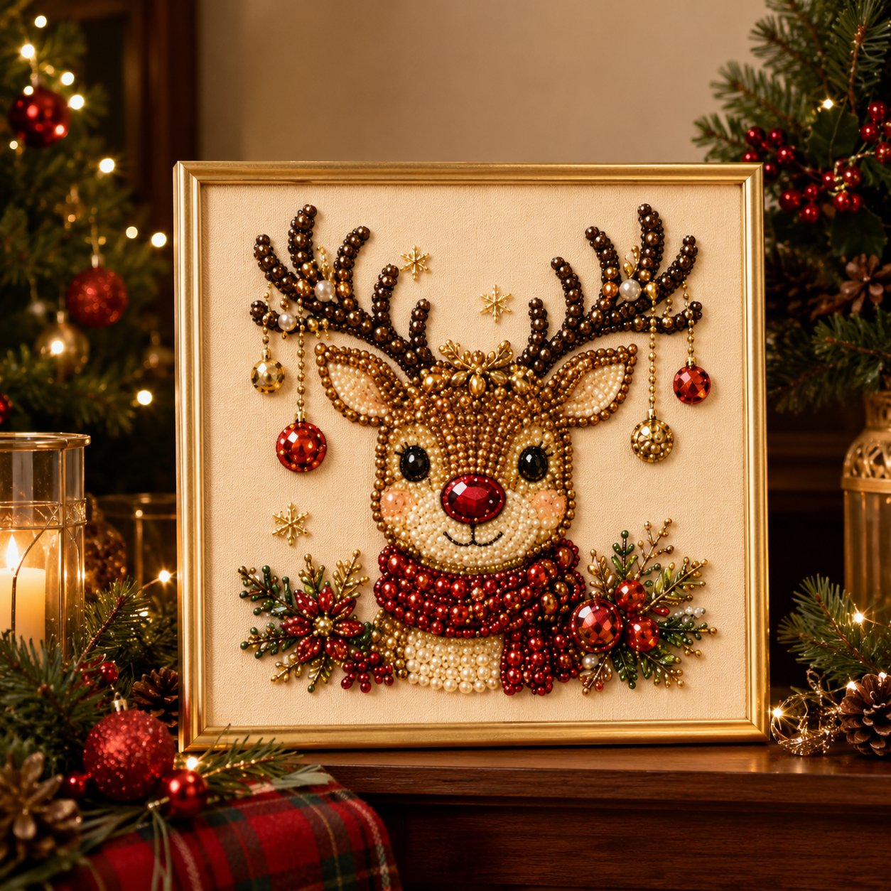 🥳2026 HOT SALE🥳💞50K+ SOLD!🎄✨ 50% OFF! DIY Christmas Pearl Diamond Painting Kit – 5 festive designs, 3D raised beads & display frame included. A sparkling holiday masterpiece for your wall! 🖼️🎨
