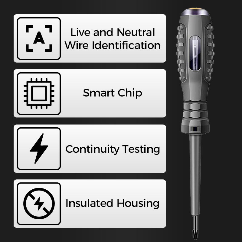 🎉2-in-1  High Torque Strong Magnetic Screwdriver Electricity Detector