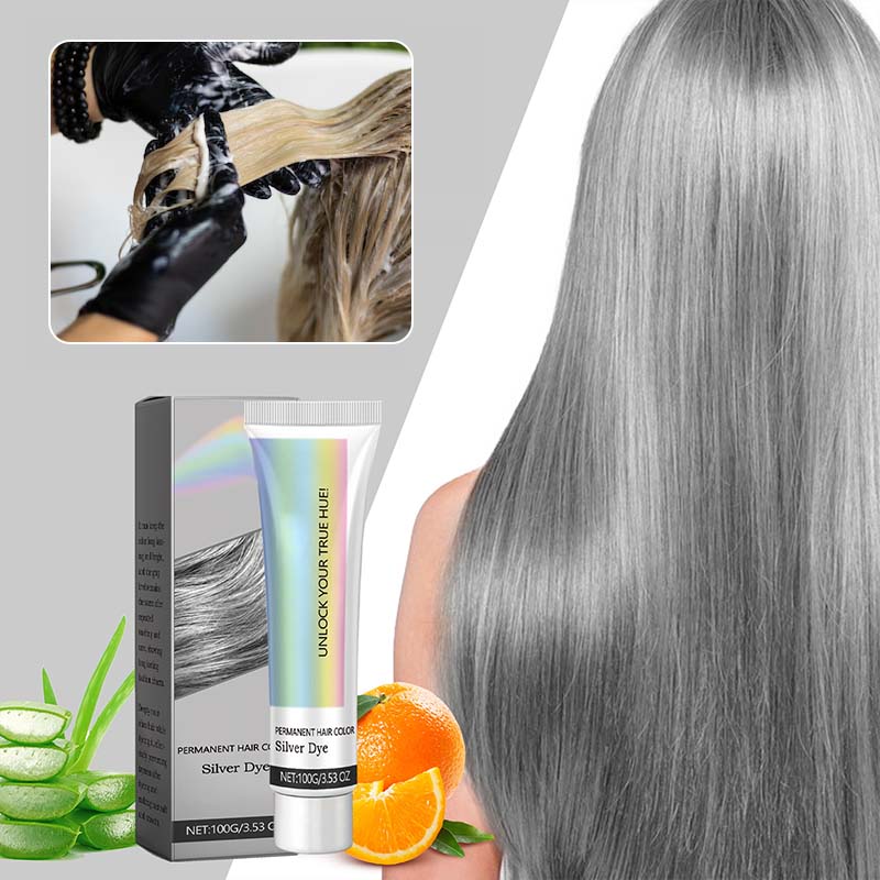 💥2025 new upgrade🎁2-in-1 Natural Essence Extract Silver Hair Dye