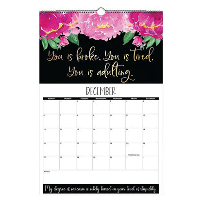 🏆Christmas Pre Sale 49% OFF - Here We F*cking Go Again: 2026 Swear Calendar for Tired-Ass Women