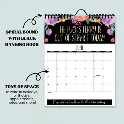🏆Christmas Pre Sale 49% OFF - Here We F*cking Go Again: 2026 Swear Calendar for Tired-Ass Women