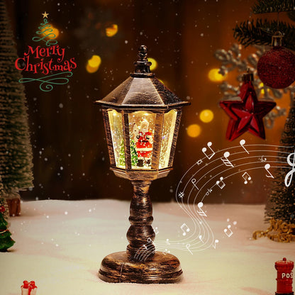 🎅✨Christmas promotion🎄Christmas Snow Night Light with Music Luminous Decoration Lamp✨