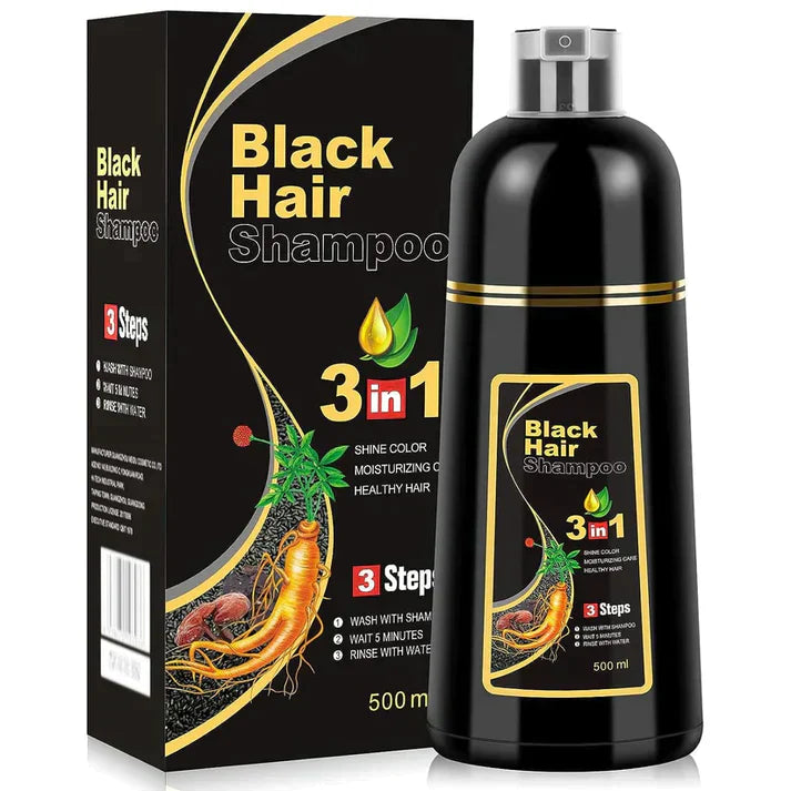 🎉Hot Sale 49% OFF🎁3-IN-1 BLACK HAIR DYE SHAMPOO (AYURVEDIC NO SIDE EFFECT)