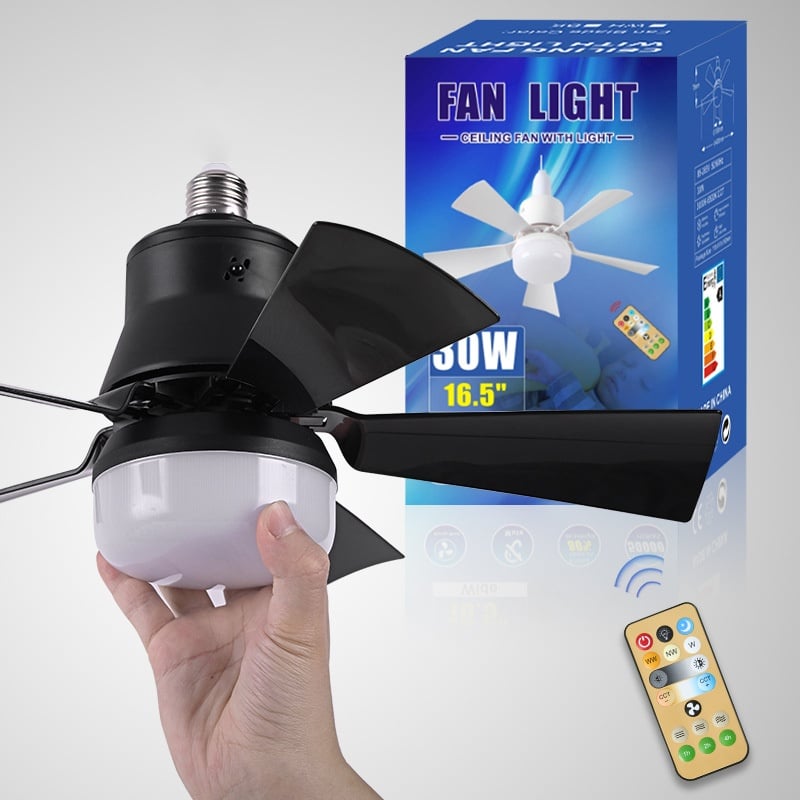 🔥sale 49%OFF-🎁2-IN-1 PORTABLE CEILING FAN & LIGHT with Remote Control