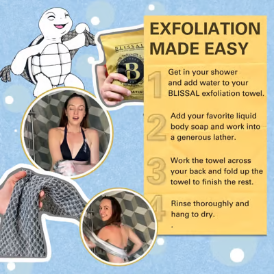 🧼Exfoliating Antibacterial Shower Towel🚿