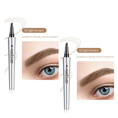 BUY 1 GET 1 FREE(🎉 2 PCS)🎉High Quality 3D Waterproof Microblading Eyebrow Pen 4 Fork Tip Tattoo Pencil
