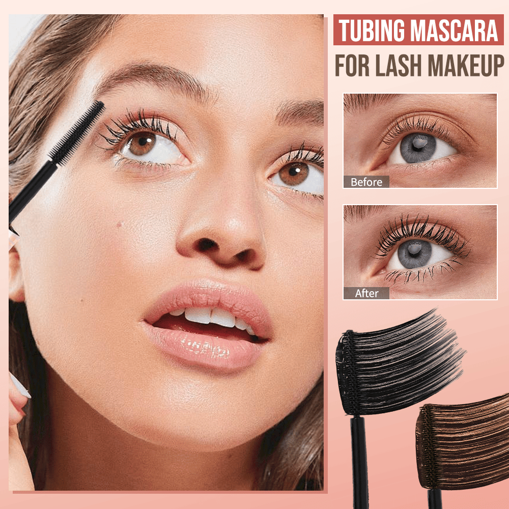Curved mascara brush and lash results