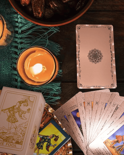 🔮 60% OFF NOW! ✨ Witchy Cauldron Tarot Card Set – Rose Gold Accents, Complete Guide Book & Velvet Pouch 🎴📖