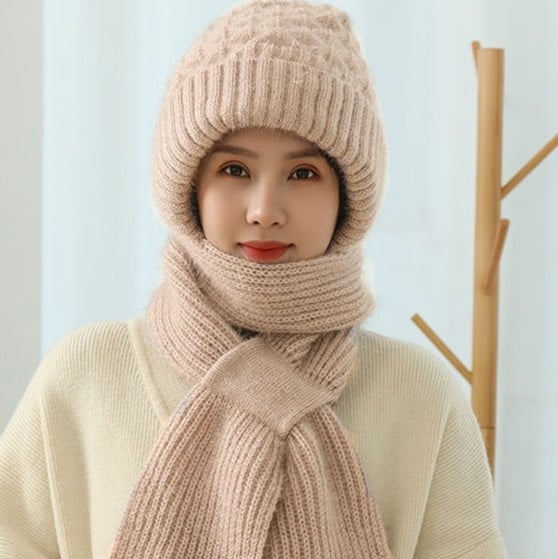 🎅EARLY CHRISTMAS SALE -50% OFF 🎄Winter Versatile Knitted Hooded Scarf for Women