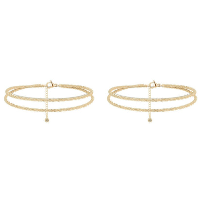 ⏰🔥LIMITED TIME: BUY 1 GET 1 FREE! 🥰 Dainty Layered Waterproof Anklet – Perfect Gift for Your Loved One 💖✨